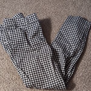 Black and White Checkered Pants